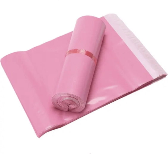 Pochettes d’expédition poly rose A3 310 × 420 mm, autocollantes, 50 pcs