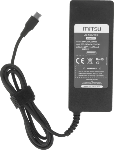 USB‑C Power Delivery jusqu’à 90 W