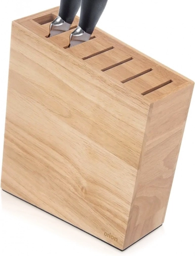 Porte-couteaux en bois avec compartiments