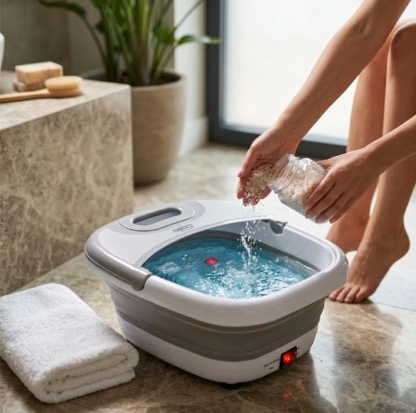 Massage par bulles et par vibrations