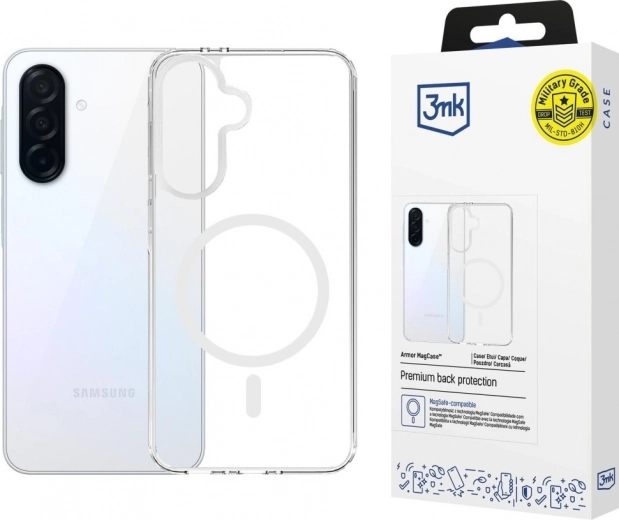 Coque magnétique transparente Armor MagCase pour Samsung Galaxy A36 avec MagSafe