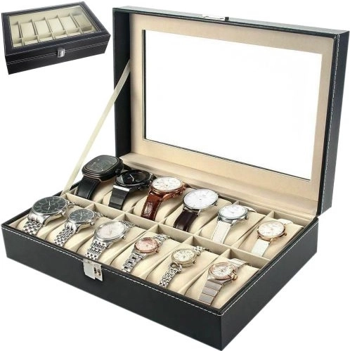 Organiseur Soulima pour montres et bijoux avec 12 compartiments