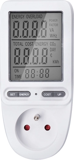 Solight compteur numérique de consommation d’énergie électrique avec grand écran