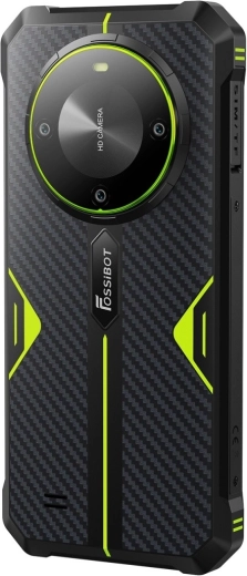 Coque arrière marquée avec des accents verts