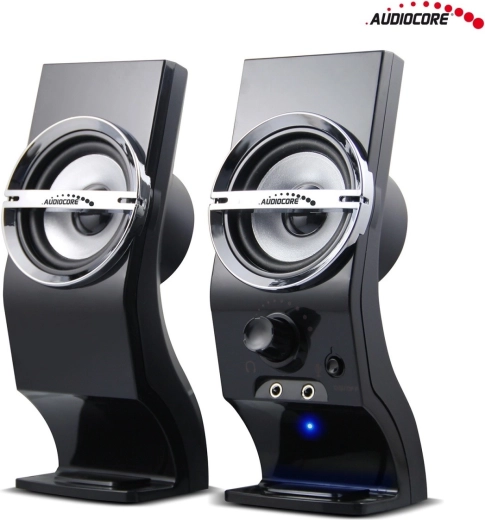 Enceintes d’ordinateur Audiocore AC805 USB 6 W noires
