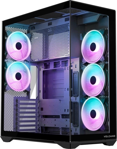 Boîtier PC modecom volcano space xl argb full tower, noir