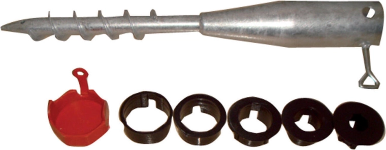 Vissé de terre 520 × 68 mm galvanisé