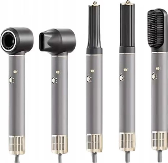 Coiffage 5-en-1 : séchage, lissage et boucles en un seul appareil