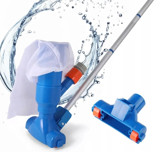 Aspirateur de piscine manuel avec sac collecteur