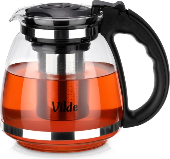 Théière en verre avec filtre inox 1,5 L