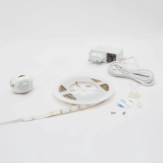 Ruban LED avec capteur de mouvement, 2 m, blanc chaud
