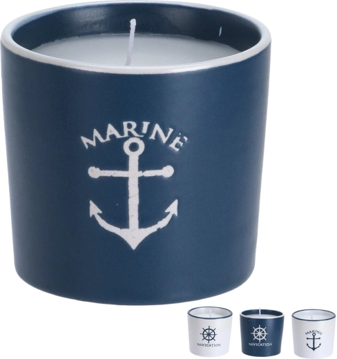 Bougie en récipient en céramique SEA – grande
