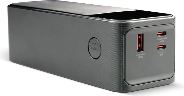 Batterie externe 27 000 mAh avec écran LCD, 2× USB‑C, 1× USB, charge rapide 162,5 W, lampe intégrée