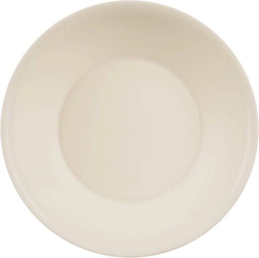 Assiette creuse en plastique Sandy crème 18,5 cm
