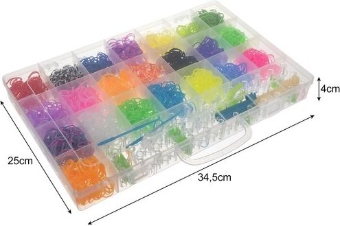 Organisateur transparent avec 23 compartiments