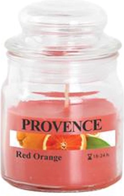 Bougie parfumée en verre avec couvercle orange sanguine 70 g