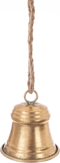 Cloche suspendue en métal doré 8 cm