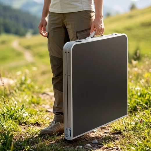 Pliage en valisette pour un transport facile