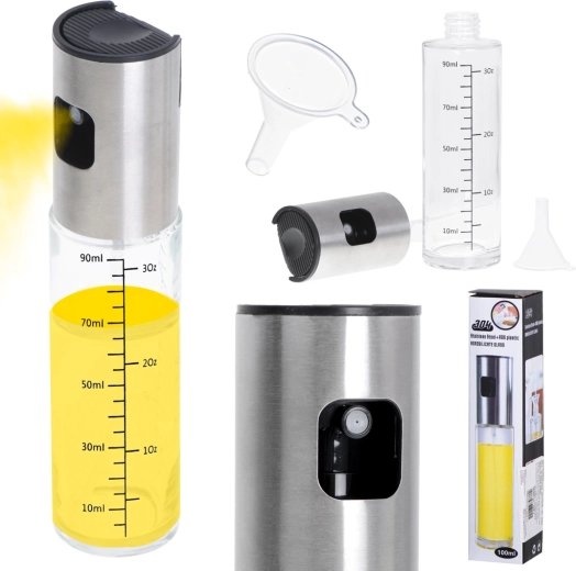 Vaporisateur d’huile et de vinaigre avec doseur 100 ml