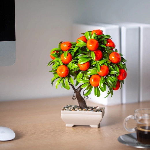 Plante artificielle mandarine 18 × 24 cm