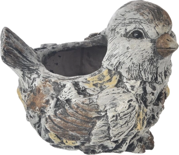 Décoration en céramique EBI Oiseau aspect pierre 30 × 22 × 26 cm