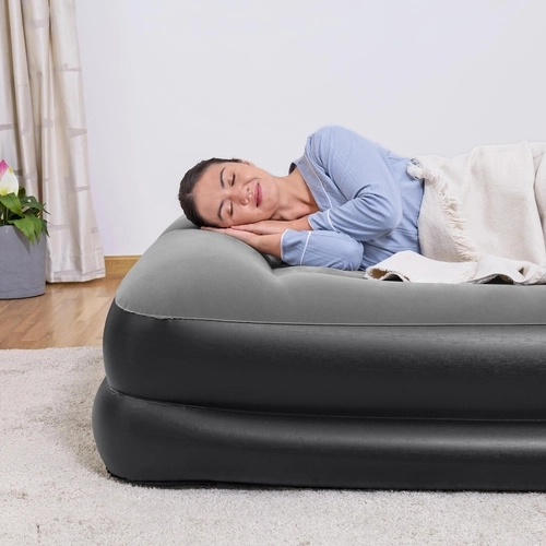 Surface velours douce et oreiller intégré