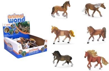 Figurine cheval 13 cm - 1 pièce – Mélange de chevaux bruns