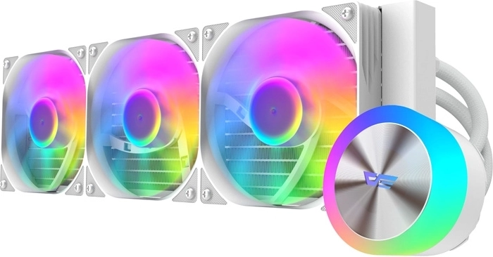 DarkFlash DG360 refroidisseur liquide CPU blanc 360 mm ARGB