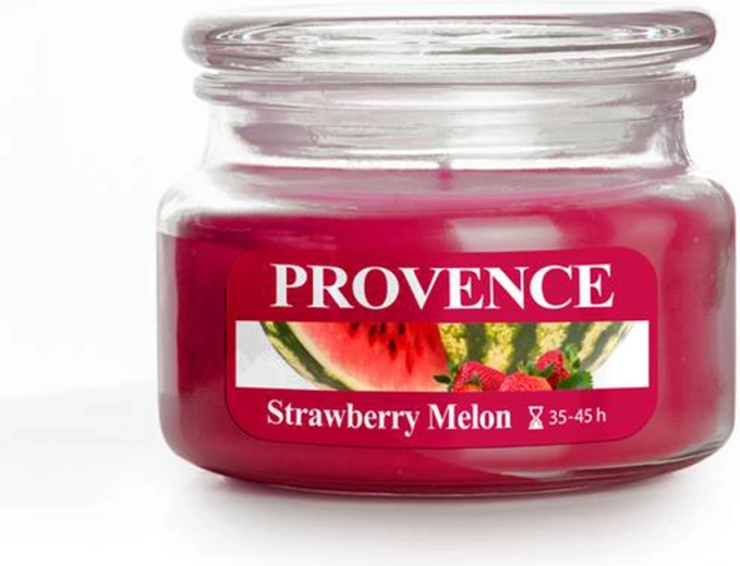 Bougie parfumée en verre PROVENCE fraise et pastèque 200 g