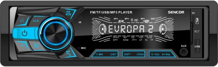 Autoradio 2DIN Sencor SCT 5060BMR avec écran tactile