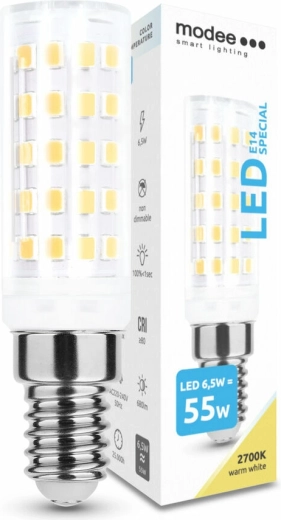 Ampoule LED Modee Special Ceramic 6,5 W E14, 680 lm, blanc chaud