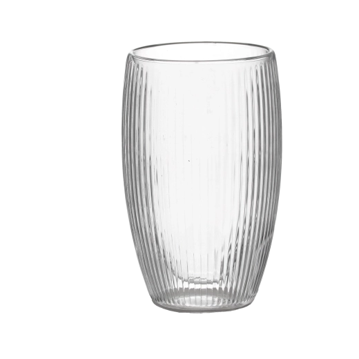 Ensemble de verres striés à double paroi 440 ml, 2 pcs