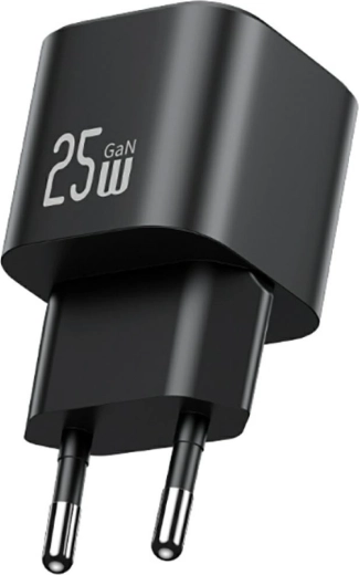 Usams série JC mini chargeur rapide GaN 25 W USB‑C noir