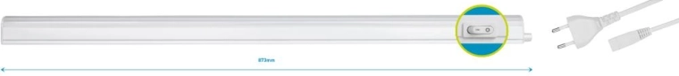 Luminaire LED Retlux avec tube T5 10 W 90 cm