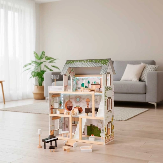 Trois étages d’univers de jeu avec terrasse