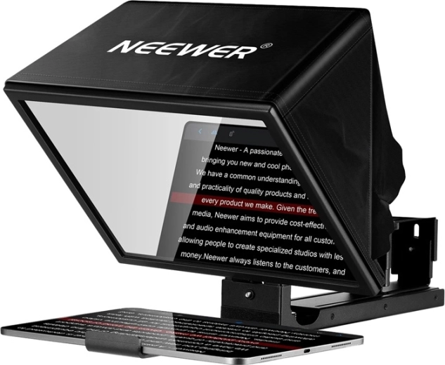 Neewer Basics x12b téléprompteur réglable 12" en alliage d’aluminium
