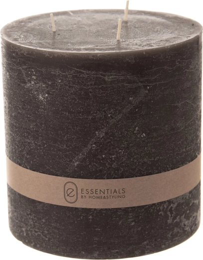 Bougie décorative noire 14 × 14 cm