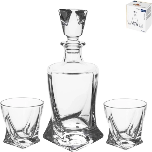 Ensemble de carafe en verre Imperial avec 2 verres