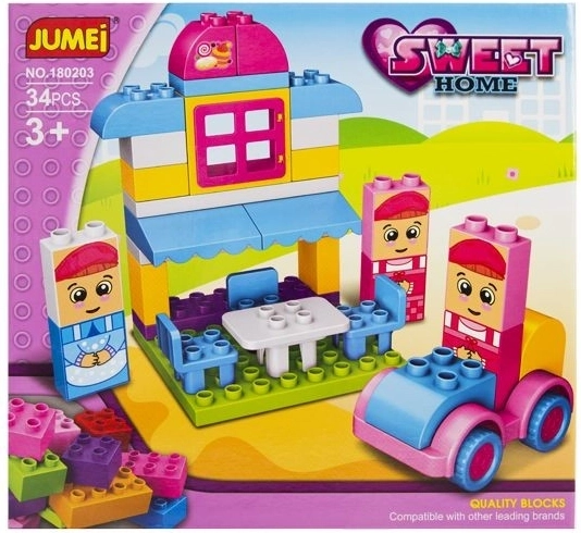 Cubes Jumei Sweet home Pâtisserie 34 pièces 28 × 26 cm - 1 pièce