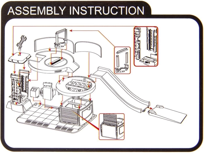 Assemblage facile selon la notice