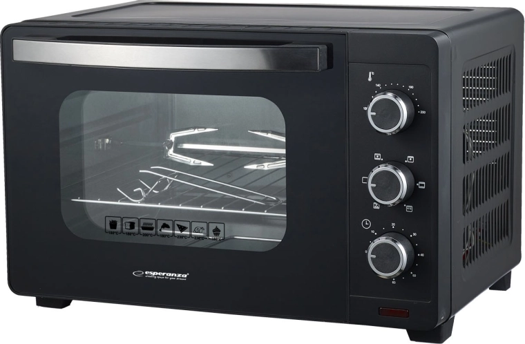 Mini-four Esperanza NAPOLI avec convection et tournebroche, 25 l