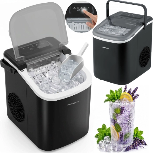 Machine à glaçons Berdsen noire 1,1 l, 12 kg/24 h