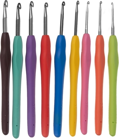 Crochets ergonomiques avec marquage clair des tailles
