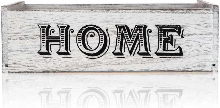 Design rustique avec inscription HOME