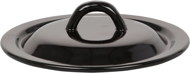 Couvercle émaillé 18 cm noir Silesia Rybnik