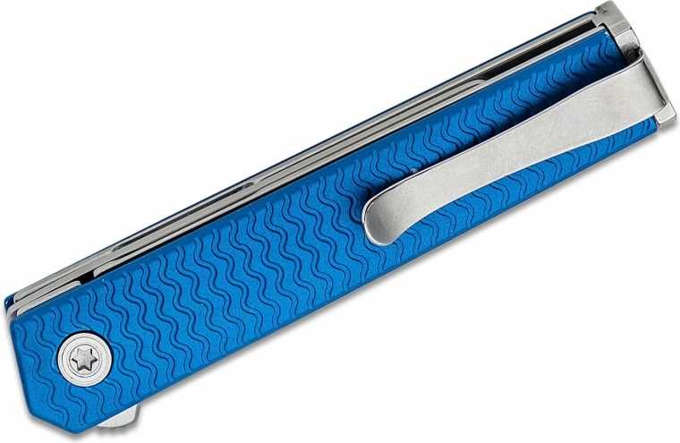 Manche en aluminium texturé et clip réversible