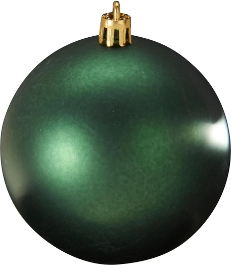 Boules de Noël vert foncé, diamètre 6 cm, lot de 12 pièces
