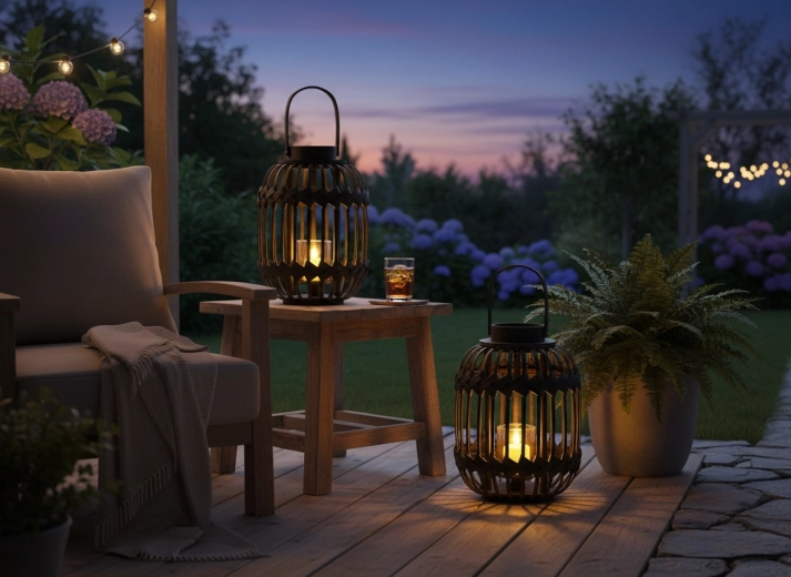 Lanterne portable pour la maison et la terrasse