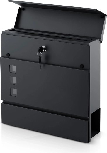 Fente et serrure sûres avec deux clés