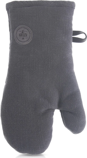 Manique de cuisine en coton avec aimant puissant, gris 32 cm